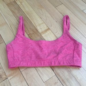 Outdoor Voices Double Time Bra in Pink, Size Small